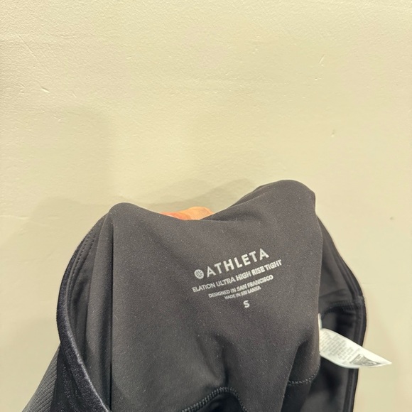 Athleta Elation Ultra High Rise Tight Black Velvet Small - Picture 6 of 7